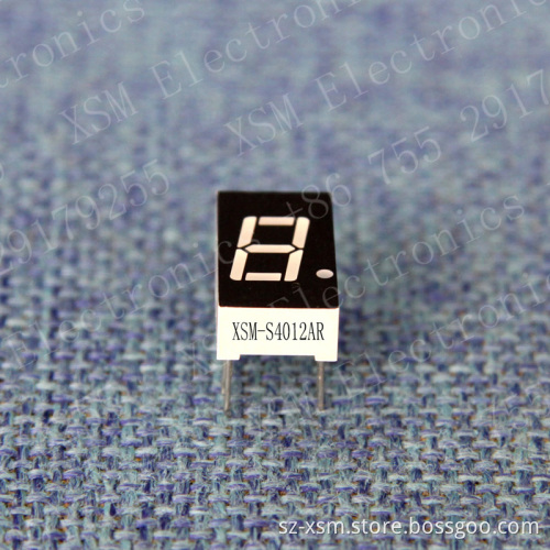 0.40'' 1 Digit 7 Segment LED Display (XSM-S4012AR)